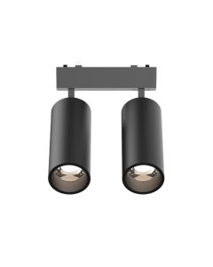 InLight Φωτιστικό LED 2x9W 3CCT για Ultra-Thin μαγνητική ράγα σε μαύρη απόχρωση D:16cmX4,4cm T05205-BL